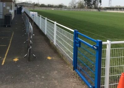 Sport railings with mesh wire